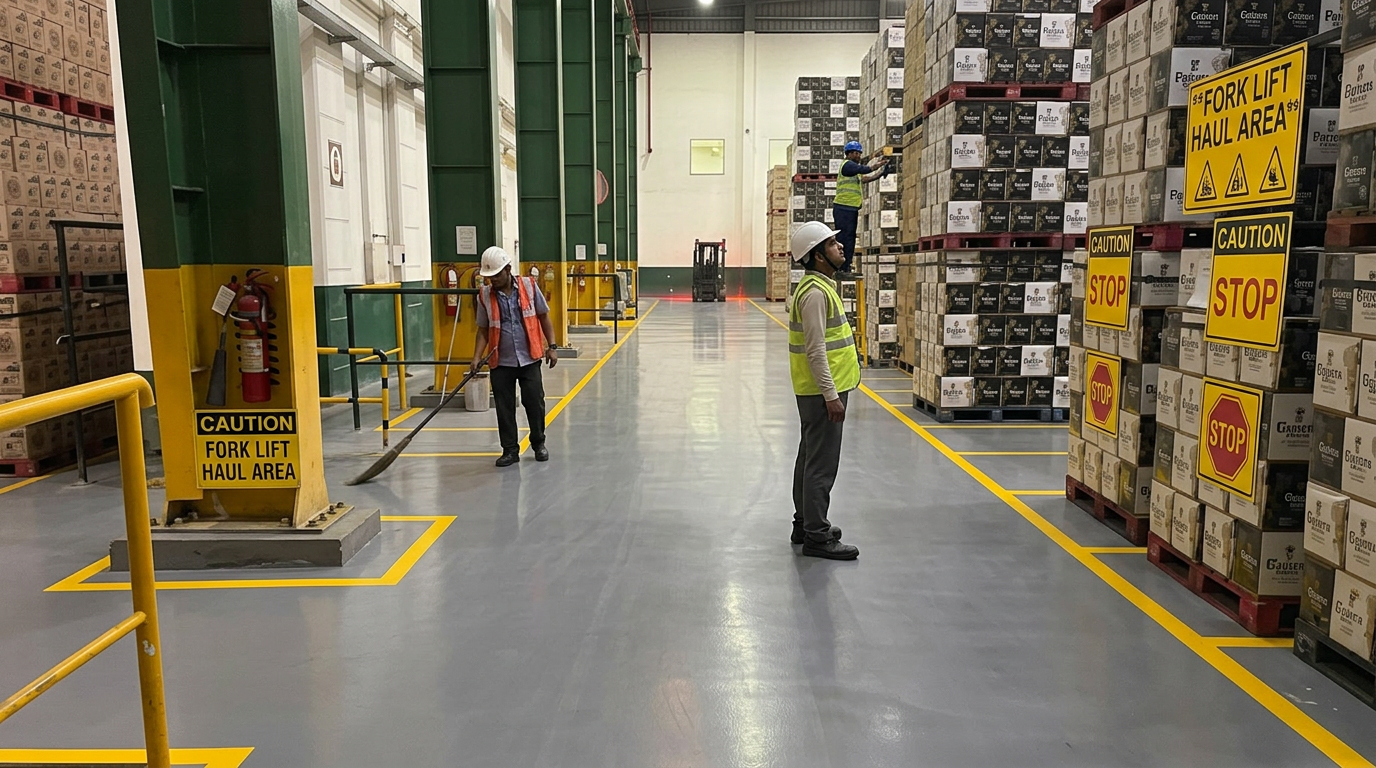 Continuous flooring system